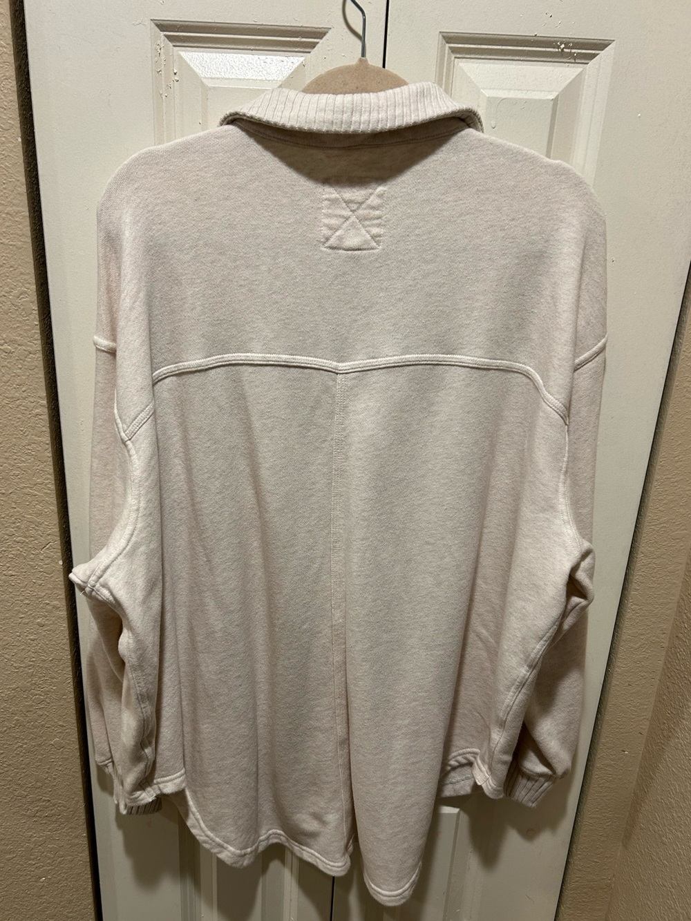 Aerie LumberJane Fleece Shirt in Heather Frost , Large - Picture 10 of 11